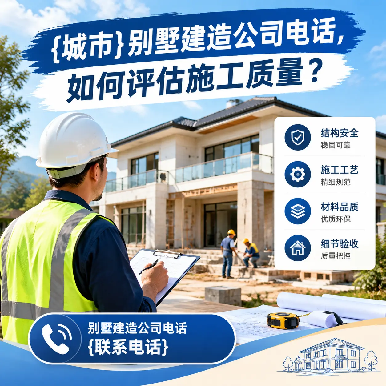 凤冈别墅建造公司电话,如何评估施工质量?