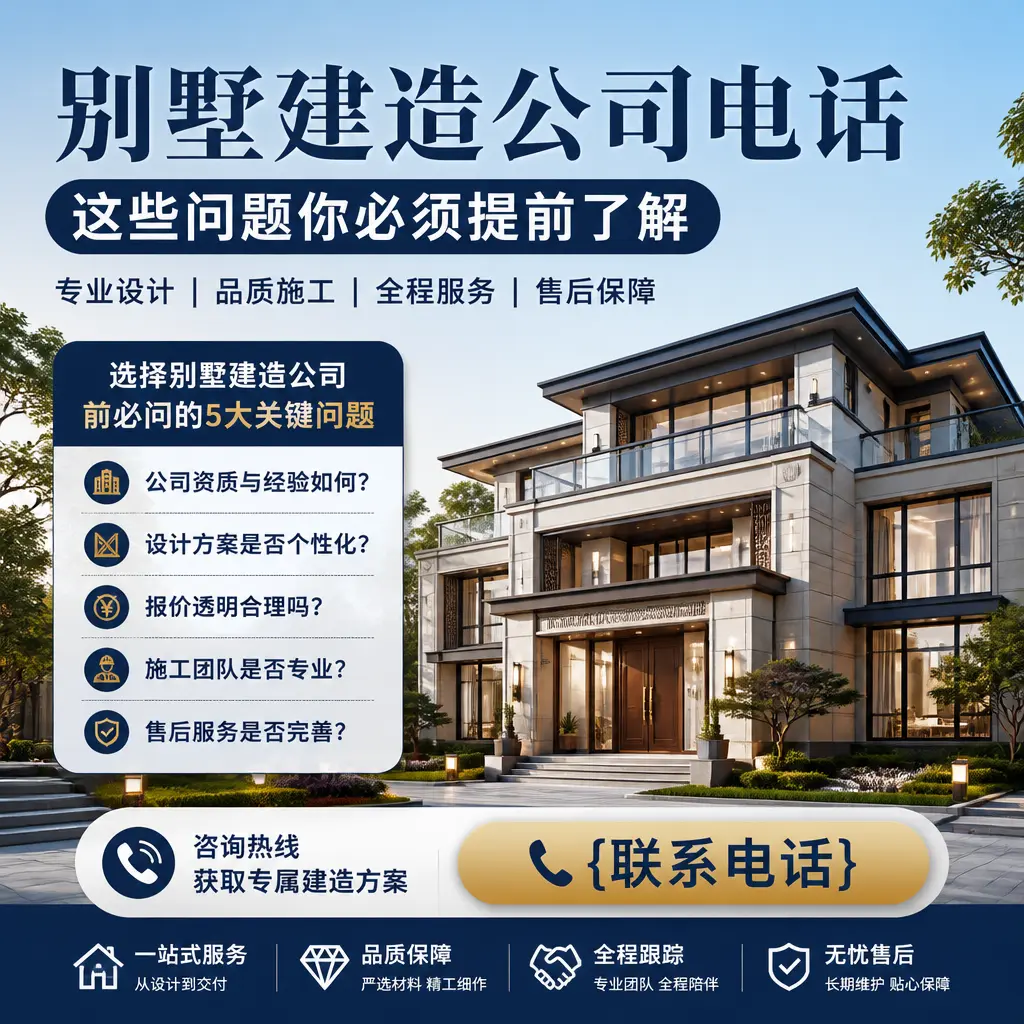 凤冈别墅建造公司电话，这些问题你必须提前了解