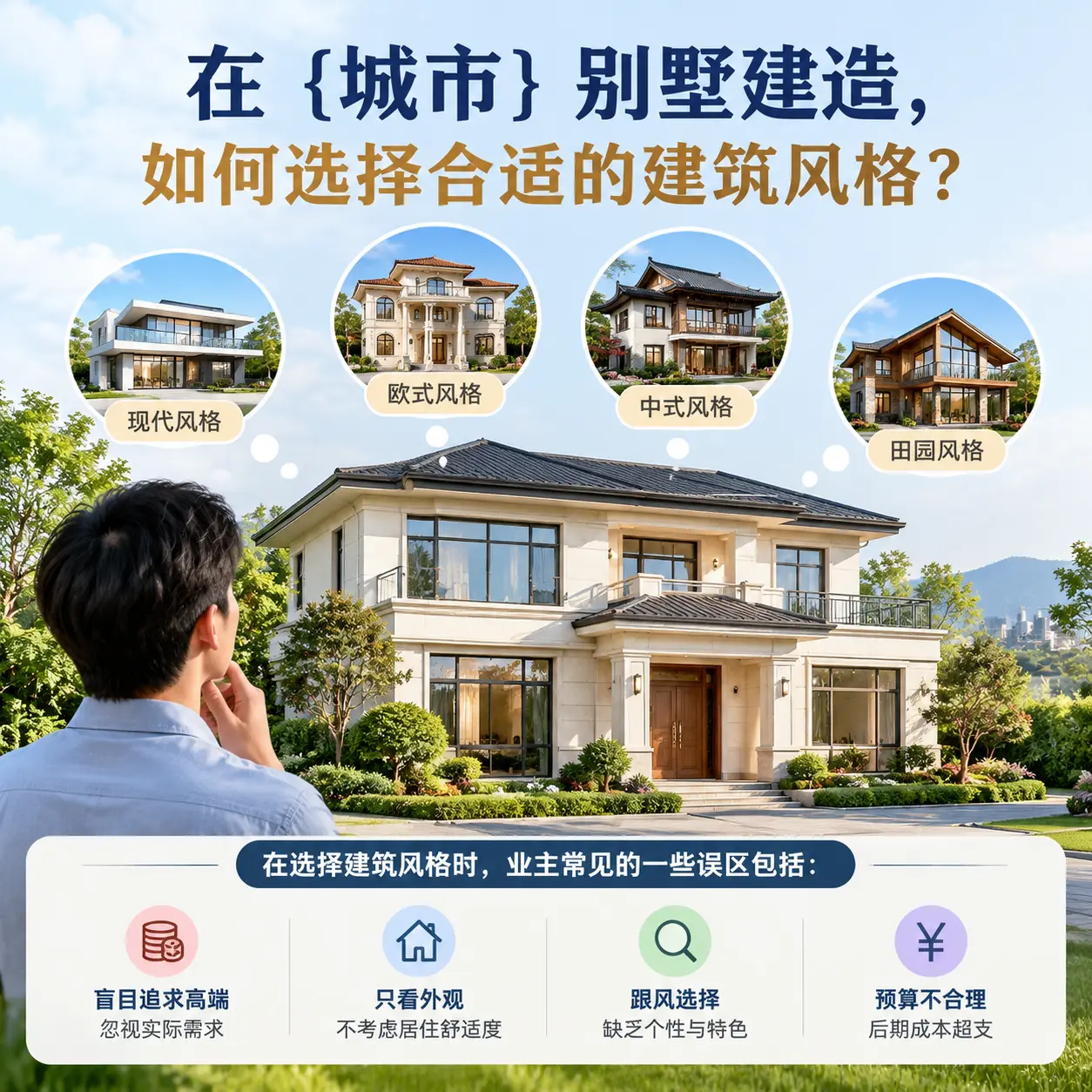 在 凤冈 别墅建造，如何选择合适的建筑风格？