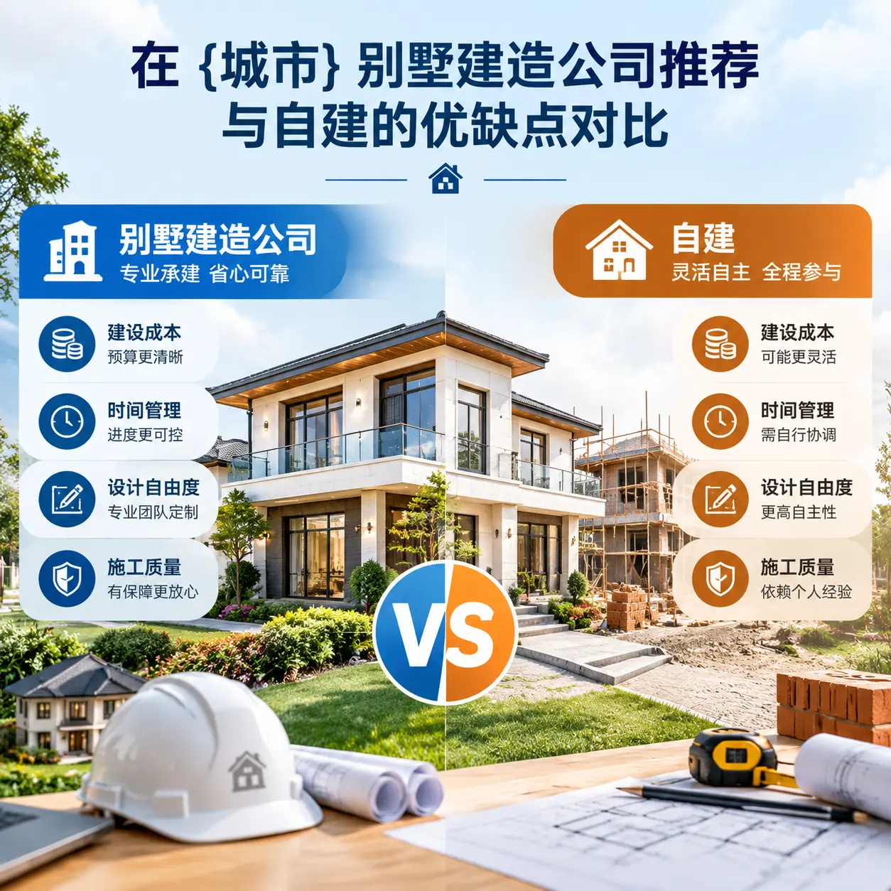 在 凤冈 别墅建造公司推荐与自建的优缺点对比